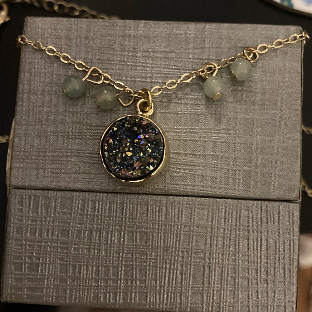 Geode necklace